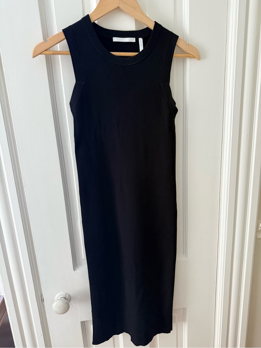 Helmut Lang Black Sleeveless Midi Tank Dress